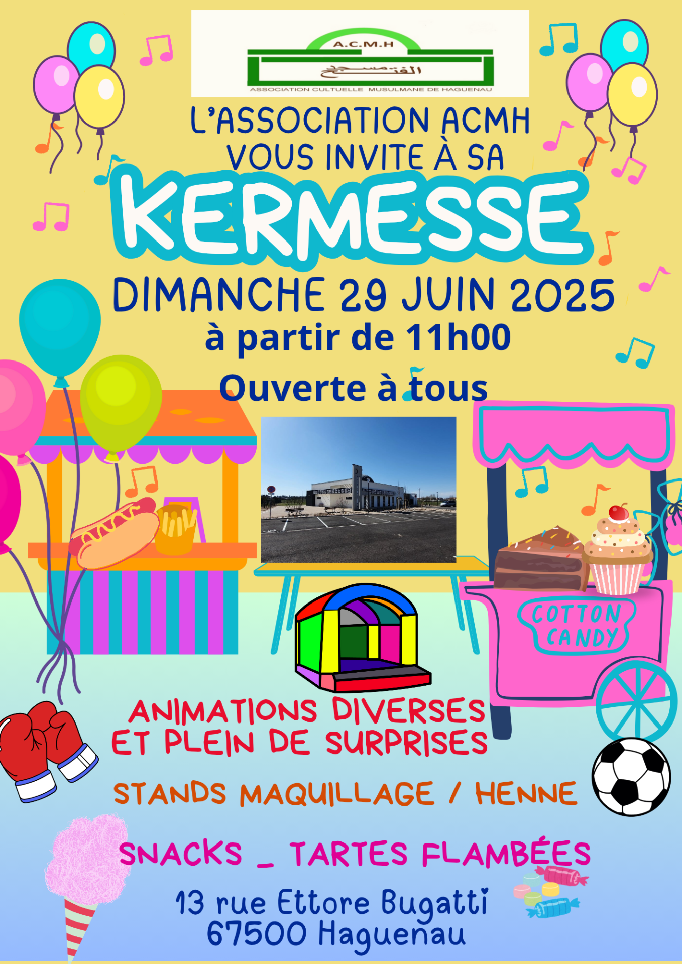 Affiche kermesse fete village ecole association coloree couleurs vive famil 20250615 213529 0000